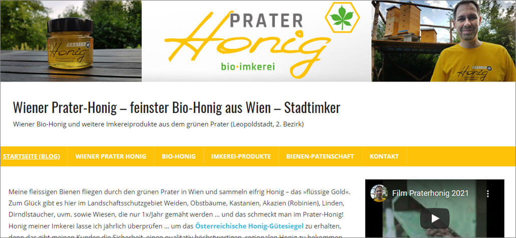 Wiener Prater-Honig – feinster Bio-Honig aus Wien